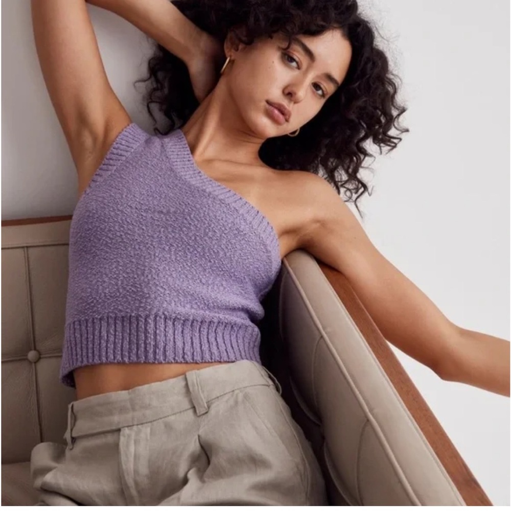Madewell One Shoulder Sweater Tank